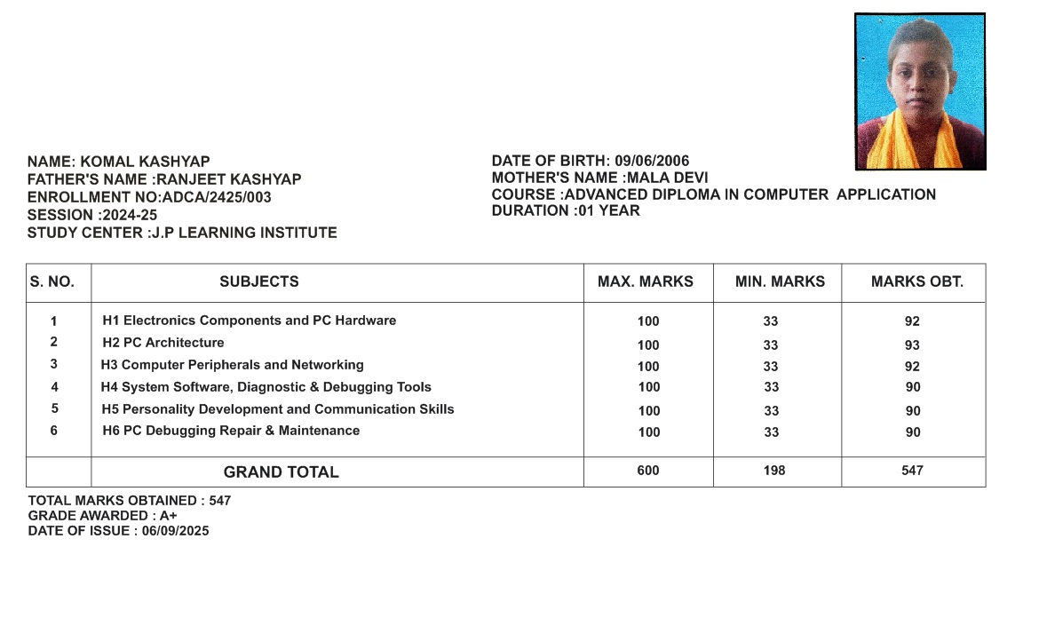 No.1 Computer Center in India